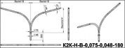 кронштейны для гранёных опор к2к-1,5-2,5-0,075-0,048-0