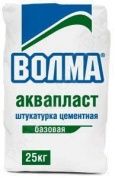 волма-аквапласт цементная штукатурка для ручного нанесения влагостойкая 25кг 